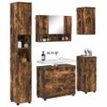 vidaXL Sada kúpeľňového nábytku 5 ks Dymová dub 35 x 30 x 192 cm