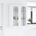 vidaXL Závesná skrinka Biela 80 x 31 x 100 cm Kompozitné drevo