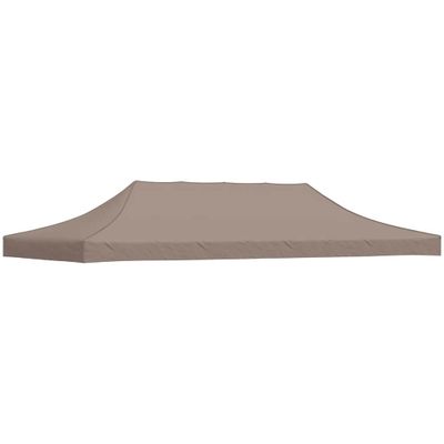 vidaXL Strecha na párty stan 6x3 m, sivohnedá 270 g/m²