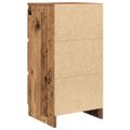 vidaXL Komoda staré drevo 37,5x35x76 cm kompozitné drevo