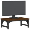 vidaXL Stojan na monitor hnedý dub 37x23x14 cm kompozitné drevo