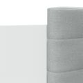 vidaXL Posteľný rám s čelom a LED svetlami biely 120x190 cm