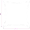 vidaXL Poťah na podložku 6 ks HOUTEN Tmavosivá 70 x 70 cm manšestr