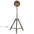 vidaXL Podlahová lampa 25 W starožitná mosadzná 75x75x90-150 cm E27