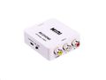 Prepočítavač MASCOM AHC 01 LT video/audio 3x CINCH IN | 1x HDMI OUT 720P/1080P