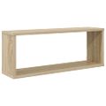 vidaXL Nástenné police 2 ks, dub sonoma 60x15x23 cm, kompozitné drevo