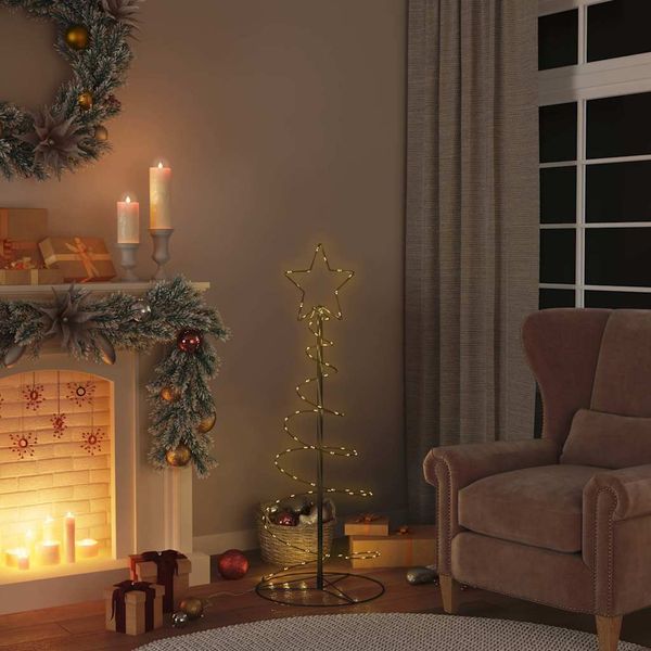 vidaXL LED vianočný stromček 80 LED teplá biela 120 cm