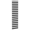 vidaXL Zebra roleta čierna 55x200 cm šírka látky 50,9 cm polyester