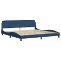 vidaXL Posteľ s matracom Dover modrá 200x200 cm látka