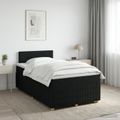 vidaXL Posteľ boxspring s matracom Čierna 120 x 200 cm Látka