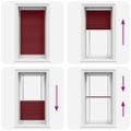 vidaXL plisovaná roleta Bordeaux červená 70x150 cm Šírka látky 69,4 cm