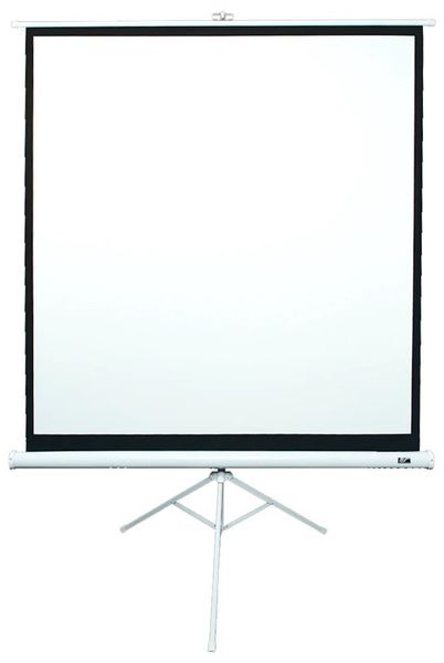 ELITE SCREENS plátno mobilní trojnožka 119" (302,3cm)/ 1:1/ 213,4×213,4cm/ gain 1.1/ case bílý Projekcní plátno, mobilní, trojnožka, 119", 1:1, 213,4 x 213,4 cm, stativ, Bílá. Gain 1,1
