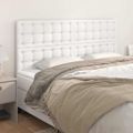 vidaXL Čelo postele biele 180x5x118/128 cm umelá koža