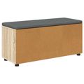 vidaXL Predsieňová lavica s vankúšom Sonoma dub 100 x 38 x 46 cm