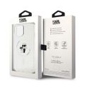 Puzdro Karl Lagerfeld pre iPhone 15 6,1" KLHMP15SHGKCNOT priehľadné HC Magsafe IML KC Glitter