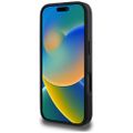 Guess Hardcase PU Grained Hot Stamp 4G Triangle Metal Case pre iPhone 16 Pro Max 6,9" Čierna