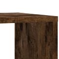 vidaXL Bočný stolík kolieska dymový dub 50x30x55 cm kompozitné drevo