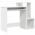 vidaXL Stôl Biela 106 x 41 x 88.5 cm Kompozitné drevo