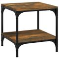 vidaXL Príručný stolík dymový dub 40x40x40 cm spracované drevo
