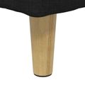 vidaXL Ottoman s Úložným Priestorom Čierny 60 x 60 x 45 cm látka