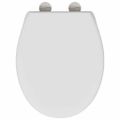 vidaXL WC sedadlo Biela 47 x 37 x 4 cm Duroplast