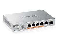 Prepínač - nespravovaný - neriadený - 5 x 100/1000/2.5G (PoE++) + 1 x Gigabit SFP / 10 Gigabit SFP+ - desktop, na upevnenie na stenu - PoE++ (70 W)