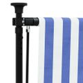vidaXL Vonkajšia roleta modro-biela 100x270 cm látka a oceľ