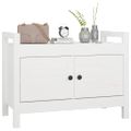 vidaXL Lavica do predsiene biela 80x40x60 cm masívna borovica