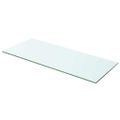 vidaXL Poličky 2 ks panel z priehľadného skla 60x20 cm