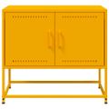 vidaXL TV skrinka horčicovo-žltá 68,5x39x60,5 cm oceľ
