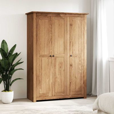 vidaXL 3-dverový šatník 118x50x171,5 cm borovicové drevo Panama Range