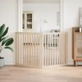 vidaXL Brána pre psa skladacia 2 panely 160 cm topoľové drevo