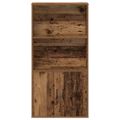 vidaXL Knižnica staré drevo 60x24x120 cm kompozitné drevo