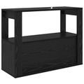 vidaXL Servírovacia skriňa Čierny dub 80 x 30 x 60 cm Kompozitné drevo