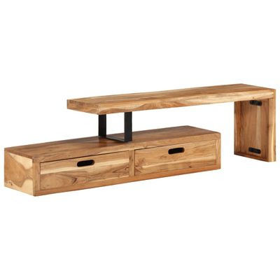 vidaXL TV stolík (118-200) x 30 x 40 cm masívne akáciové drevo