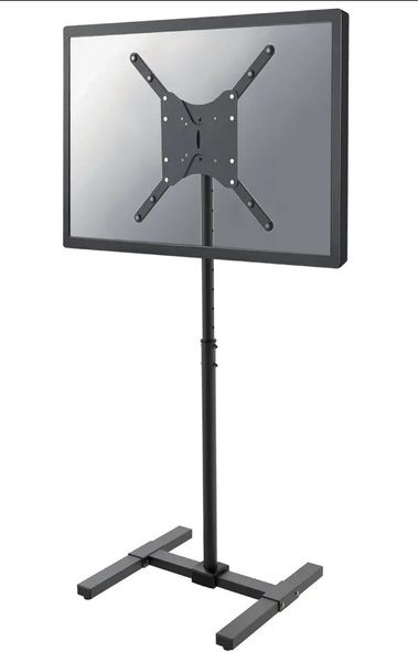 Neomounts NS-FS100BLACK / Flat Screen Floor Stand (height: 75-124 cm) / Black Stojan, VESA, pre LCD a TV, úhlopriečka 10"–55", nosnosť 20kg, výška 75-124cm, náklon 30°, oceľ, čierna
