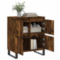 vidaXL Komoda dymový dub 60x35x70 cm spracované drevo