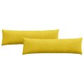 vidaXL Vankúše na pohovku 2 pcs Žltá 145 x 40 cm Kordúrová tkanina