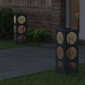 vidaXL Solárne LED svetlo na chodník 2 ks Teplá biela 18 x 18 x 50 cm