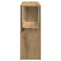 vidaXL skrinka na knihy/priehradka Artisan Dub 80x24x63 cm