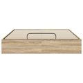 vidaXL Otomanový posteľný rám s úložiskom Sonoma dub 193 x 120 x 25 cm