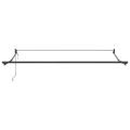 vidaXL Sklopná markíza Červená 350 x 250 cm Polyester a kov