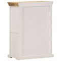 vidaXL Komoda bielo-hnedá 55x30x73 cm masívne surové mango