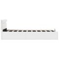 vidaXL Hydraulický posteľný rám+úložný priestor, LED, 100x200 cm