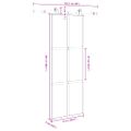 vidaXL Posuvné dvere s kovaním 76x205 cm tvrdené sklo a hliník úzke