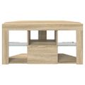 vidaXL Rohový LED TV kabinet Nástenný Sonoma dub 100 x 40 x 50 cm