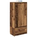vidaXL skriňa so zásuvkou Old Wood 55,5x34x119,5 cm Engineered Wood