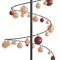 vidaXL LED vianočný stromček s ozdobami 120 LED teplá biela 180 cm