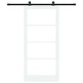 vidaXL Posuvné dvere ORKDAL 93 x 202 cm Biela a čierna