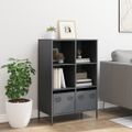 vidaXL Vysoká skrinka antracit 68x39x103,5 cm oceľ